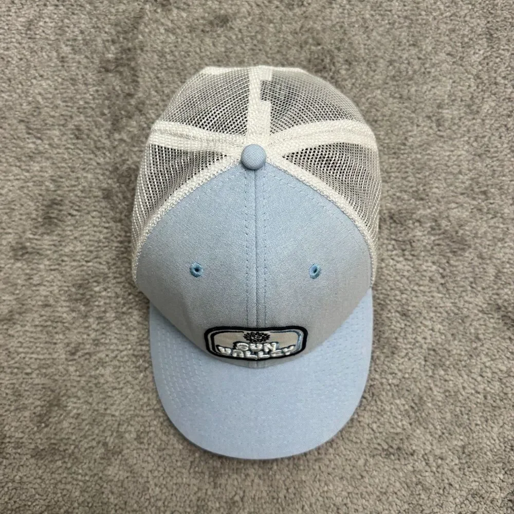 Pukka Sun Valley Idaho Trucker Hat Cap Mens One Size Sky Blue White Mesh Back